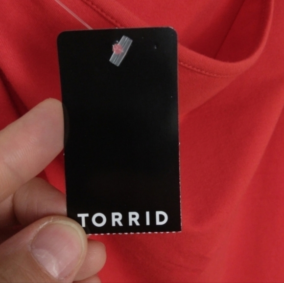 NWT Torrid One Shoulder Mesh Sleeve Top - Picture 12 of 12